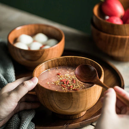 NATUREDIN – Environmentally Friendly Wooden Bowl for Plastic-Free Eating