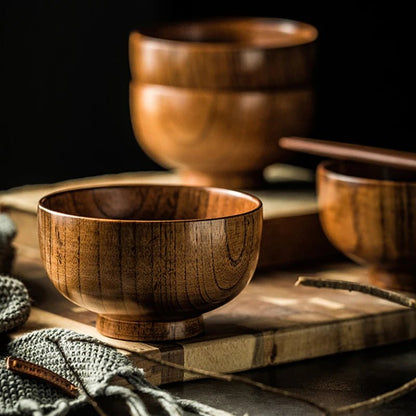 NATUREDIN – Environmentally Friendly Wooden Bowl for Plastic-Free Eating