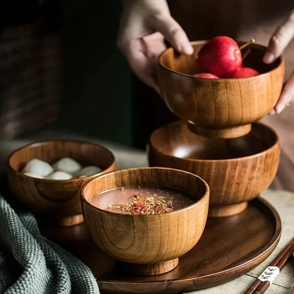 NATUREDIN – Environmentally Friendly Wooden Bowl for Plastic-Free Eating