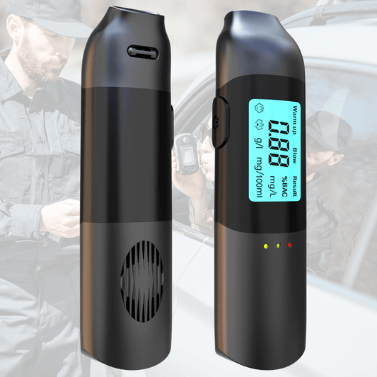 BREATHCHECK – Instant Alcohol Tester with USB Charging & 3-Second Results