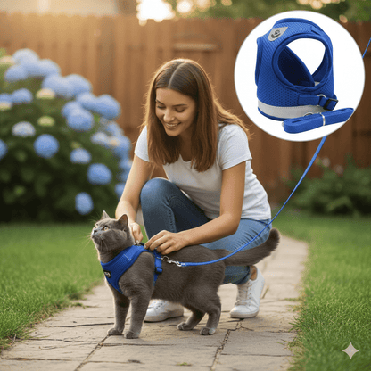 WANDERPAW – Escape-proof cat harness with reflective details