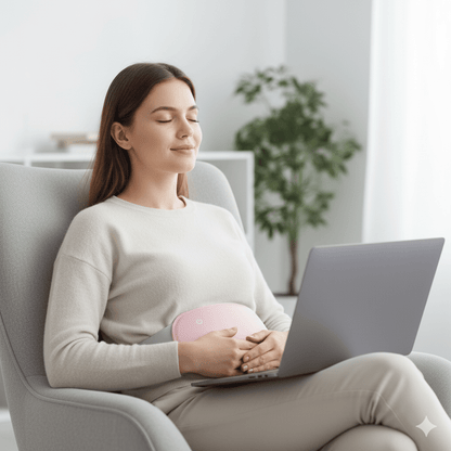 Relaxheat - Electric abdominal heater with vibration function for pain relief