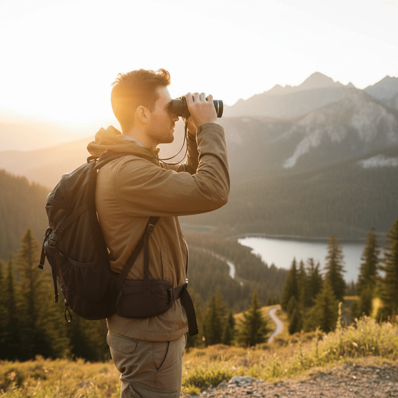 ZENITHAR – Compact 2000M binoculars with 40x magnification & BAK4 glass for clear long-distance viewing