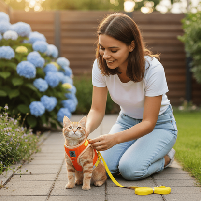 WANDERPAW – Escape-proof cat harness with reflective details