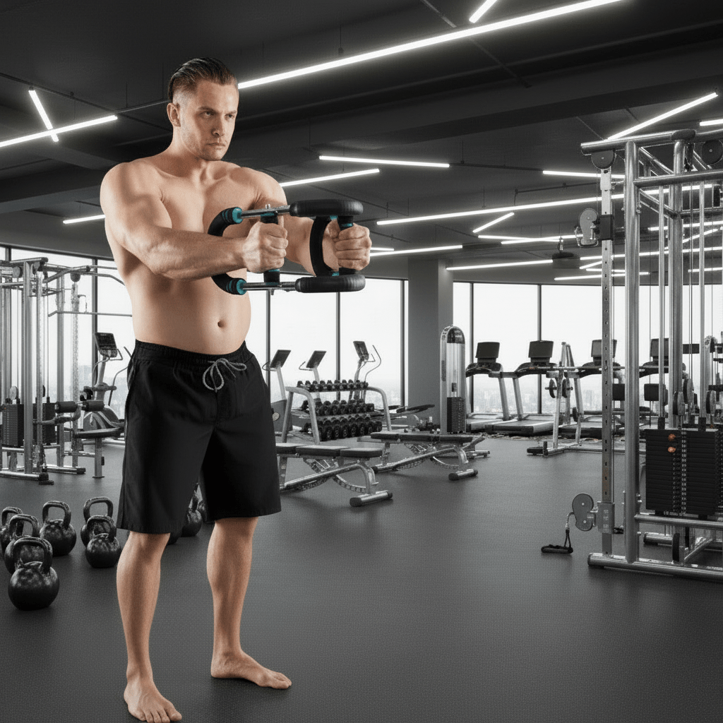 Twisterflex - Adjustable training bar for targeted muscle training of arms & chest