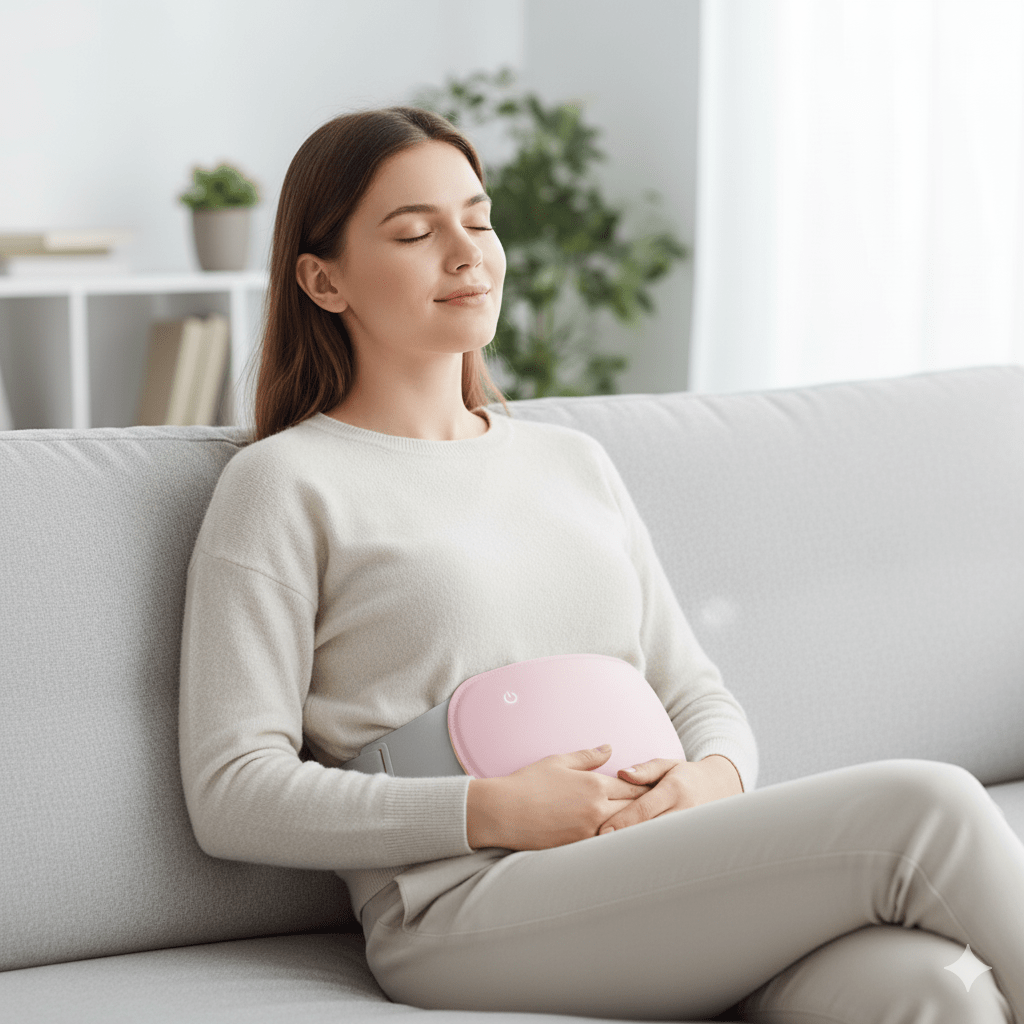 Relaxheat - Electric abdominal heater with vibration function for pain relief