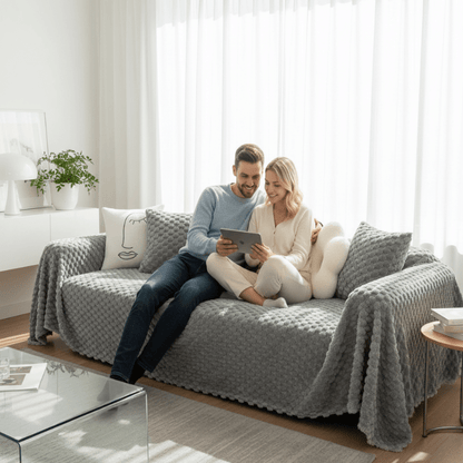 CHENILLO – Plush Chenille Sofa Cover with Anti-Scratch Protection