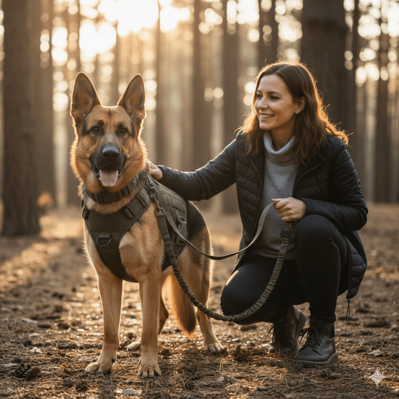 TacticalK9 dog harness - Robust & comfortable design for safe training