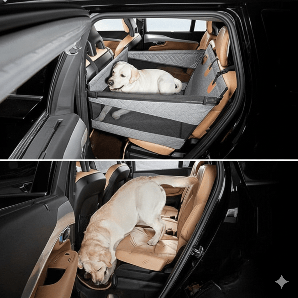 RIDEGUARD PET SEAT – Waterproof Dog Mat with Memory Foam for the Car