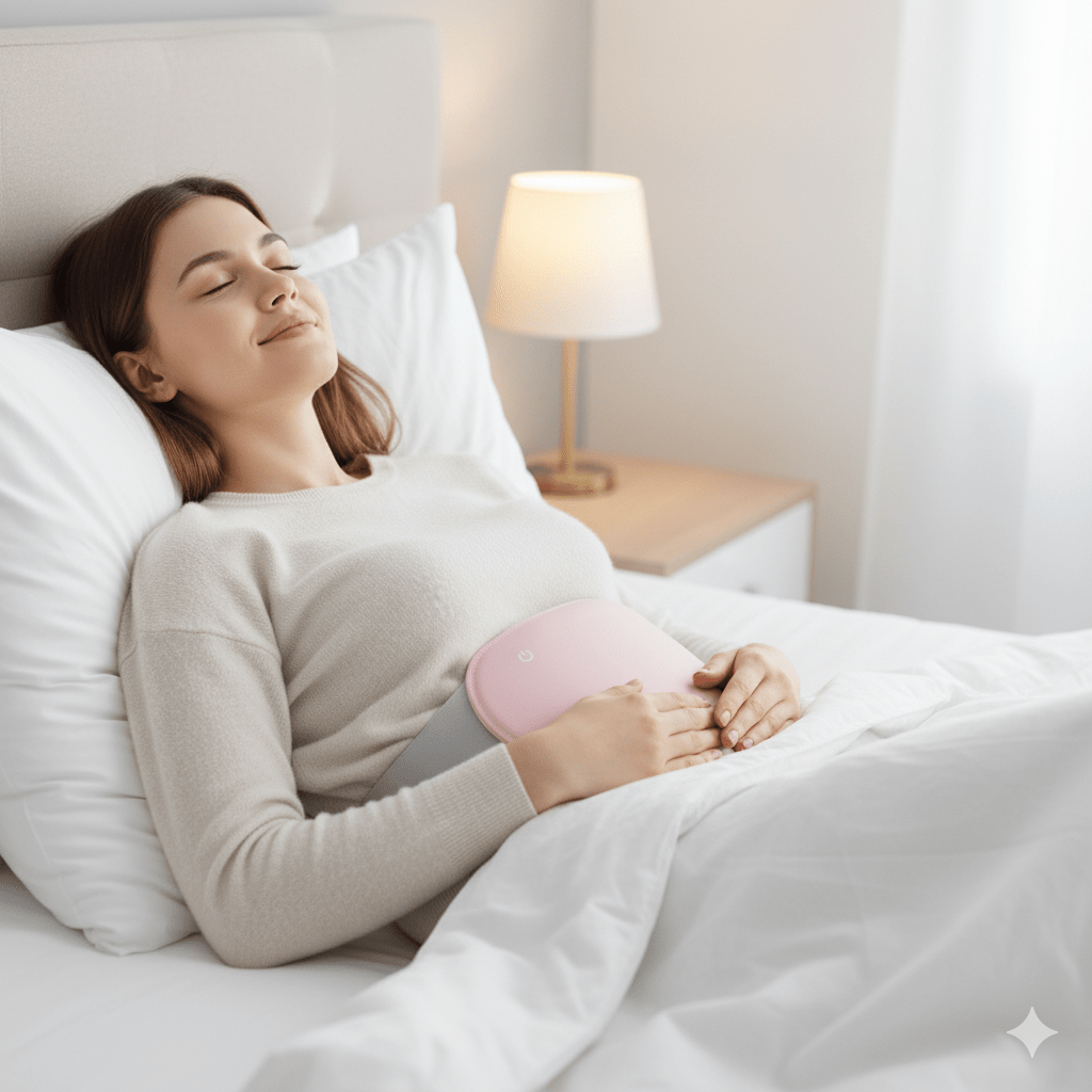 Relaxheat - Electric abdominal heater with vibration function for pain relief
