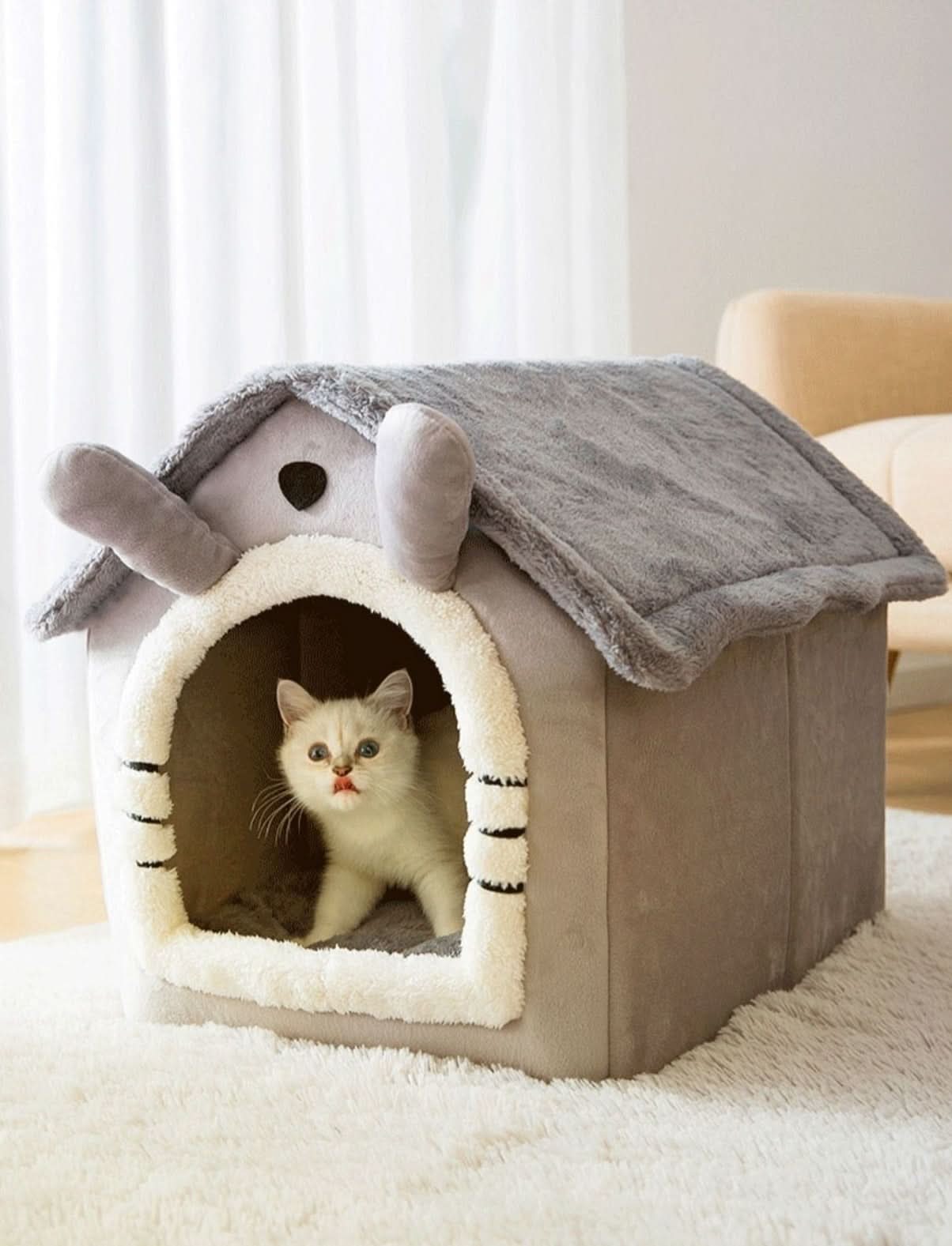 Fluffyhaven Pet House - Cosy pet house for small dogs & cats