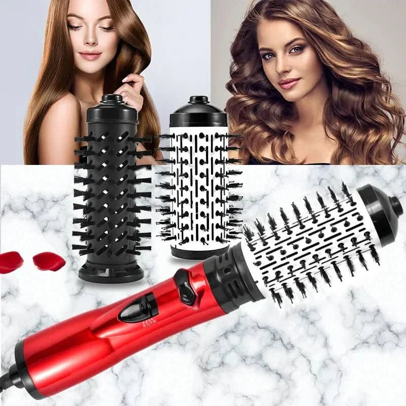 Revolveglam - 3-in-1 electric hair styler with hairdryer, brush & curling iron function