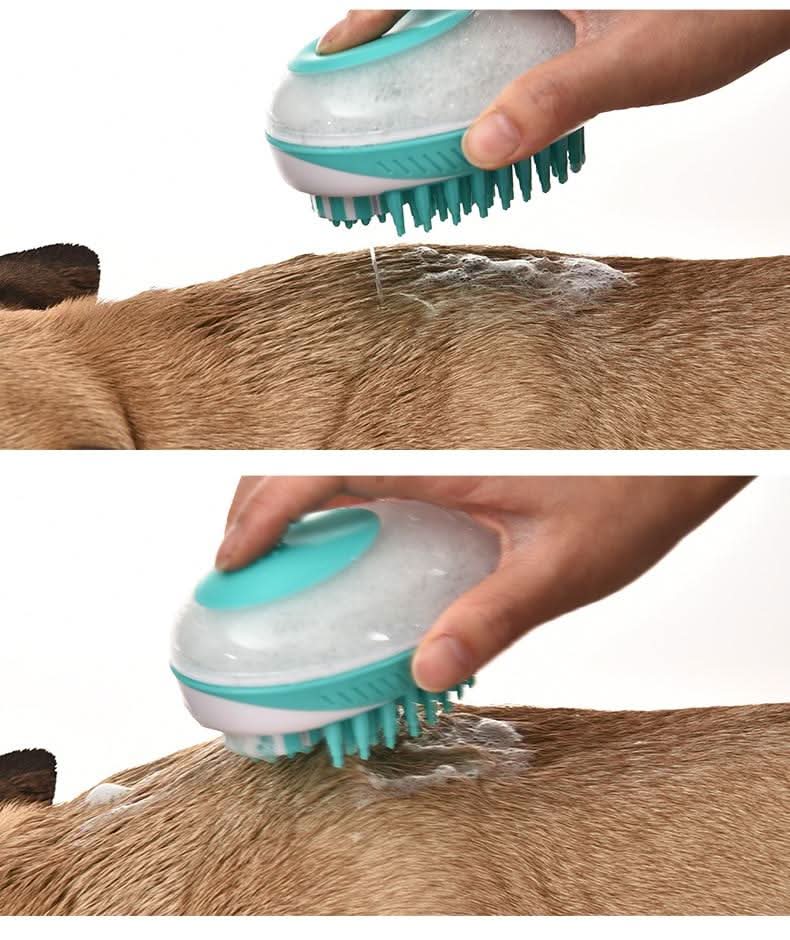 ZORROPET - 2-in-1 soap dispenser & massage brush for dogs