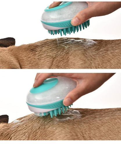 ZORROPET - 2-in-1 soap dispenser & massage brush for dogs