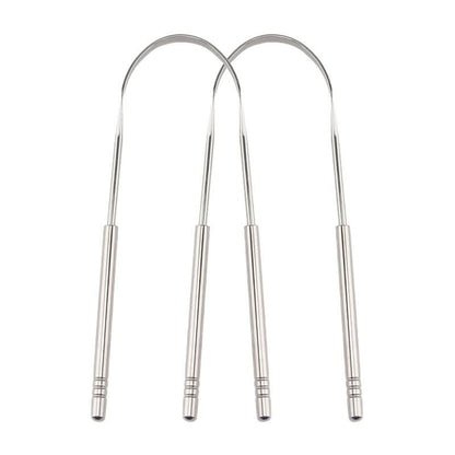 ScrapEMaster Tongue Cleaner - Stainless steel tongue scraper for fresh breath & oral hygiene