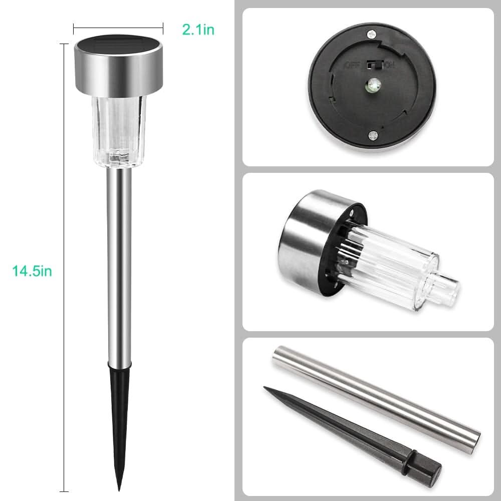 Solar LED lamp for the garden - weatherproof, energy-efficient with integrated light sensor
