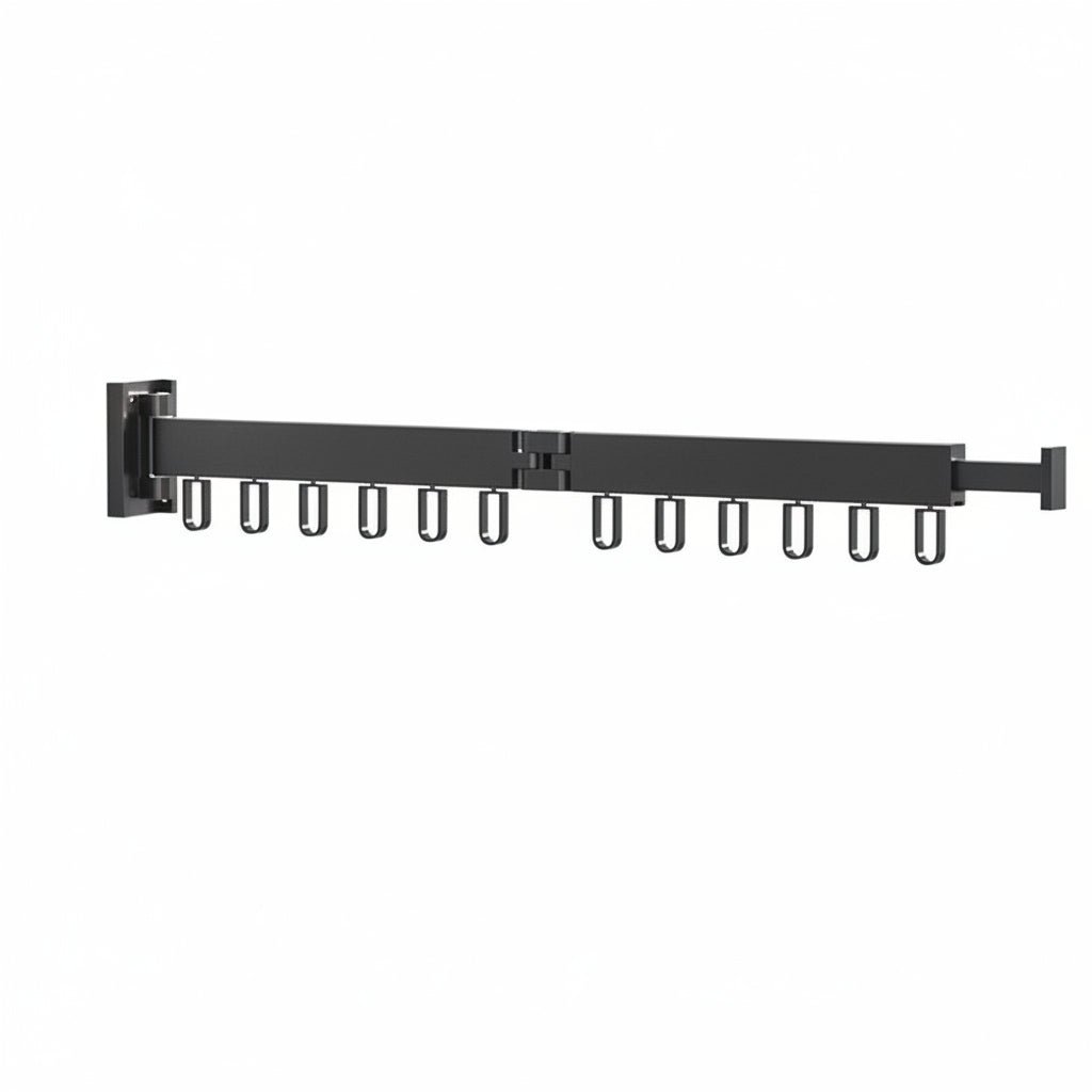 FOLDMOUNT – Wall dryer with retractable frame and foldable clothes hanger