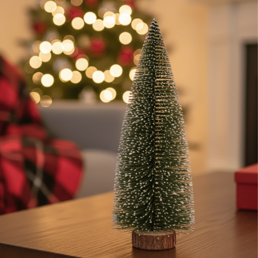 FROSTYFIR – Snow-covered Mini Christmas Tree for Table & Room Decor