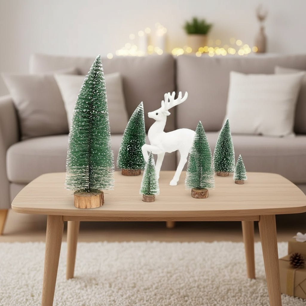 FROSTYFIR – Snow-covered Mini Christmas Tree for Table & Room Decor