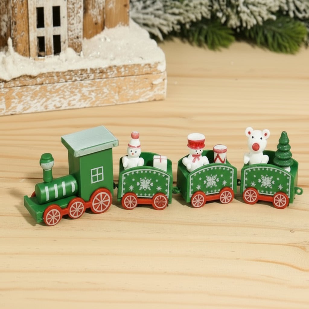 NORTHLINE – Festive Train Christmas Decoration made of Wood and Plastic