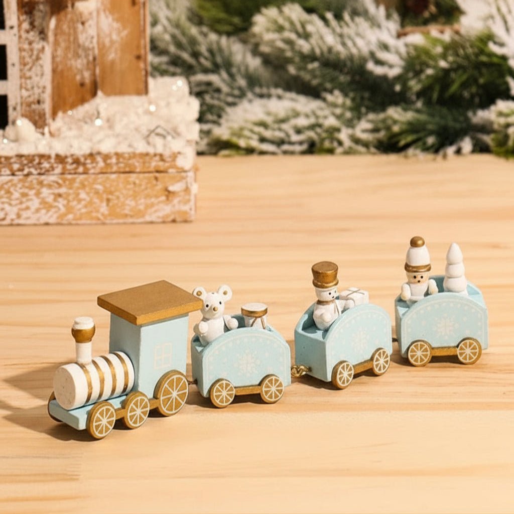 NORTHLINE – Festive Train Christmas Decoration made of Wood and Plastic