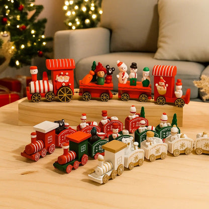 NORTHLINE – Festive Train Christmas Decoration made of Wood and Plastic