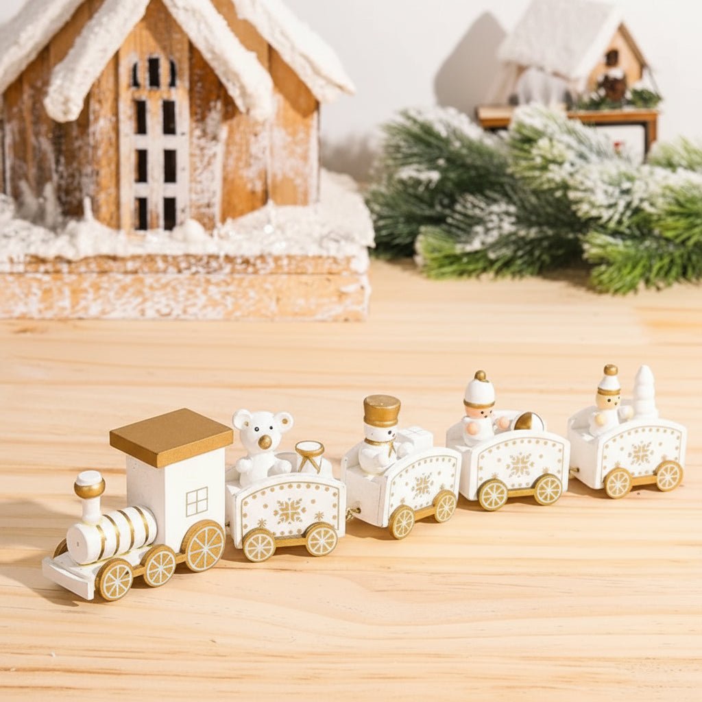 NORTHLINE – Festive Train Christmas Decoration made of Wood and Plastic