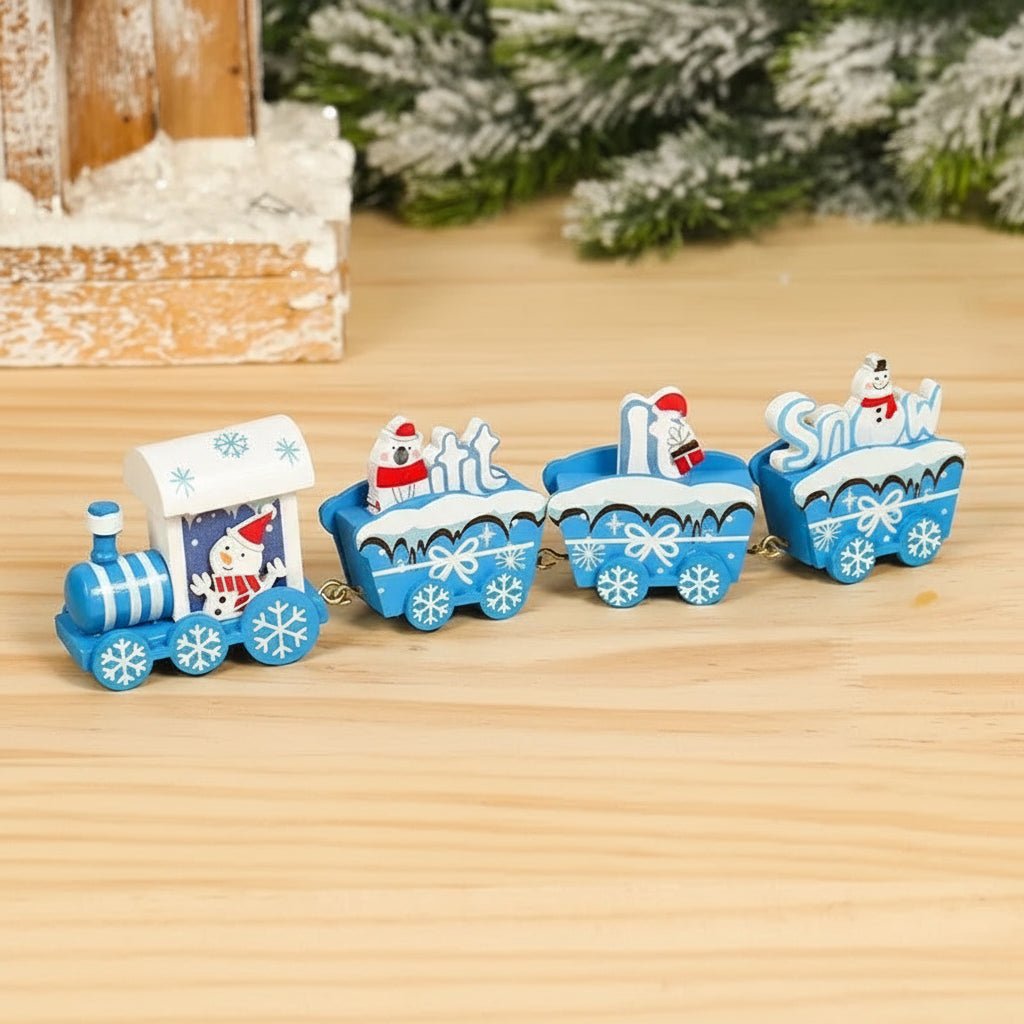 NORTHLINE – Festive Train Christmas Decoration made of Wood and Plastic