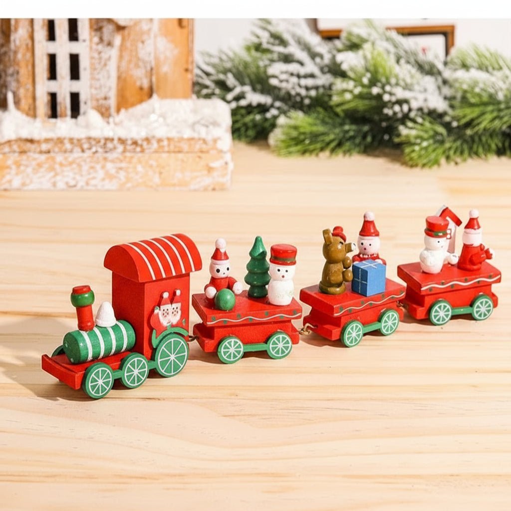 NORTHLINE – Festive Train Christmas Decoration made of Wood and Plastic