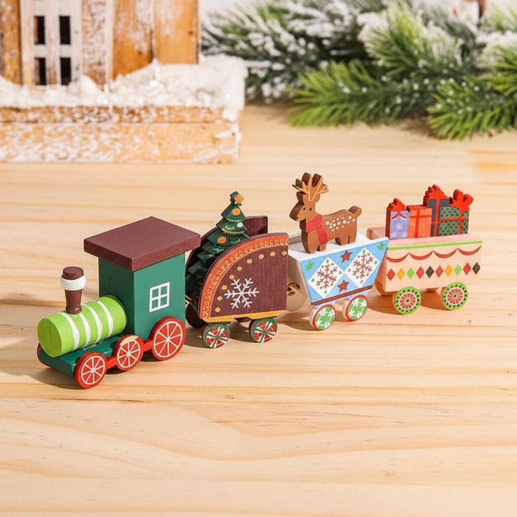 NORTHLINE – Festive Train Christmas Decoration made of Wood and Plastic