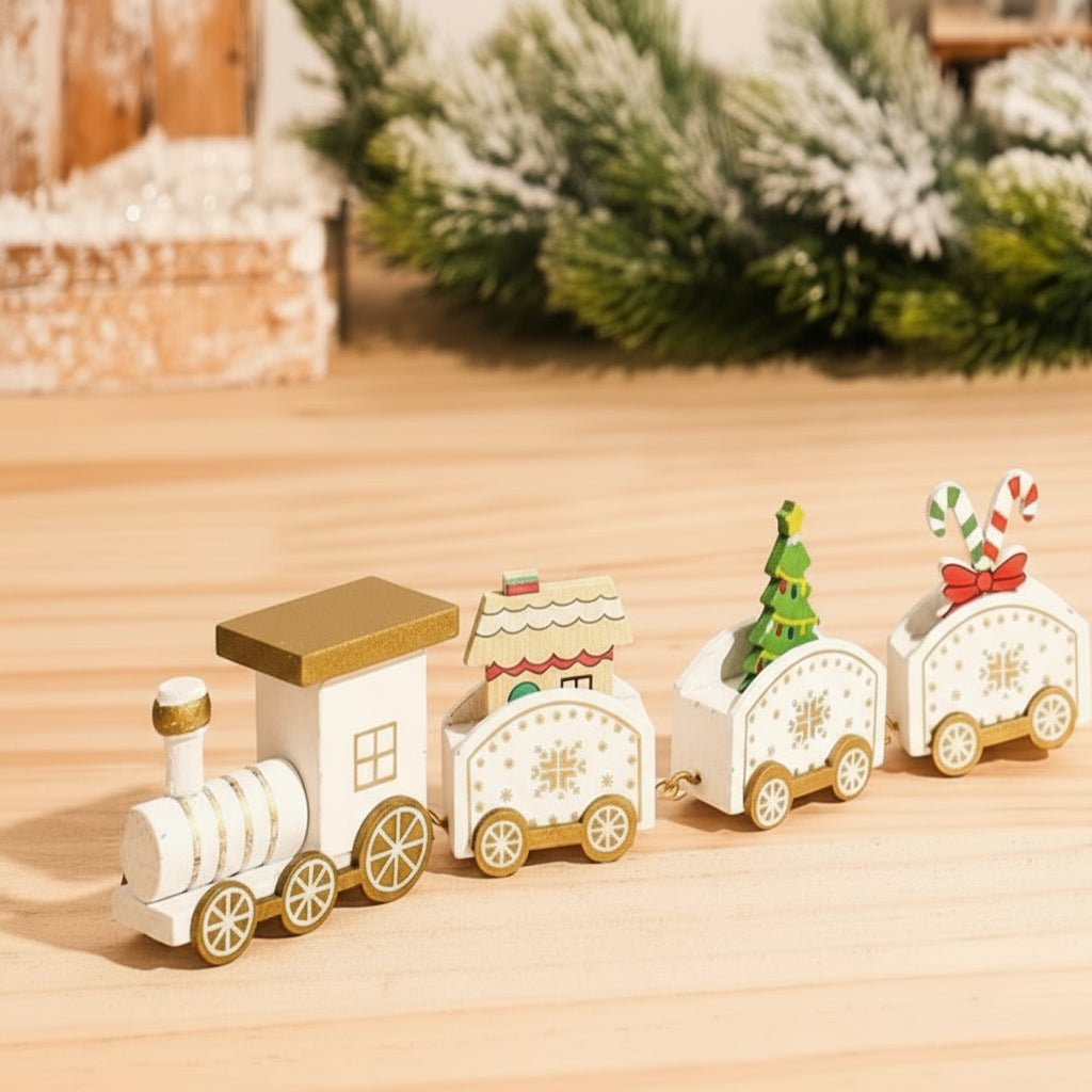 NORTHLINE – Festive Train Christmas Decoration made of Wood and Plastic