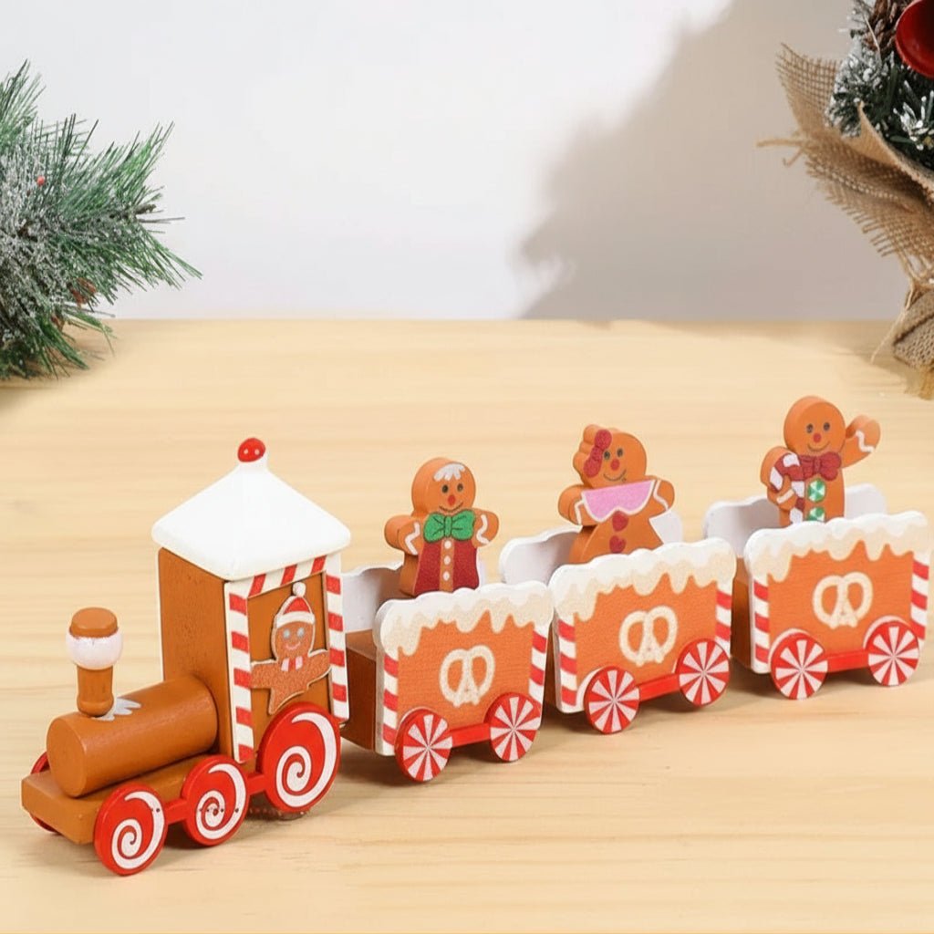NORTHLINE – Festive Train Christmas Decoration made of Wood and Plastic