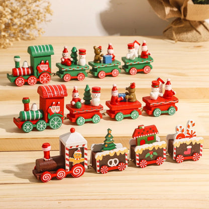 NORTHLINE – Festive Train Christmas Decoration made of Wood and Plastic