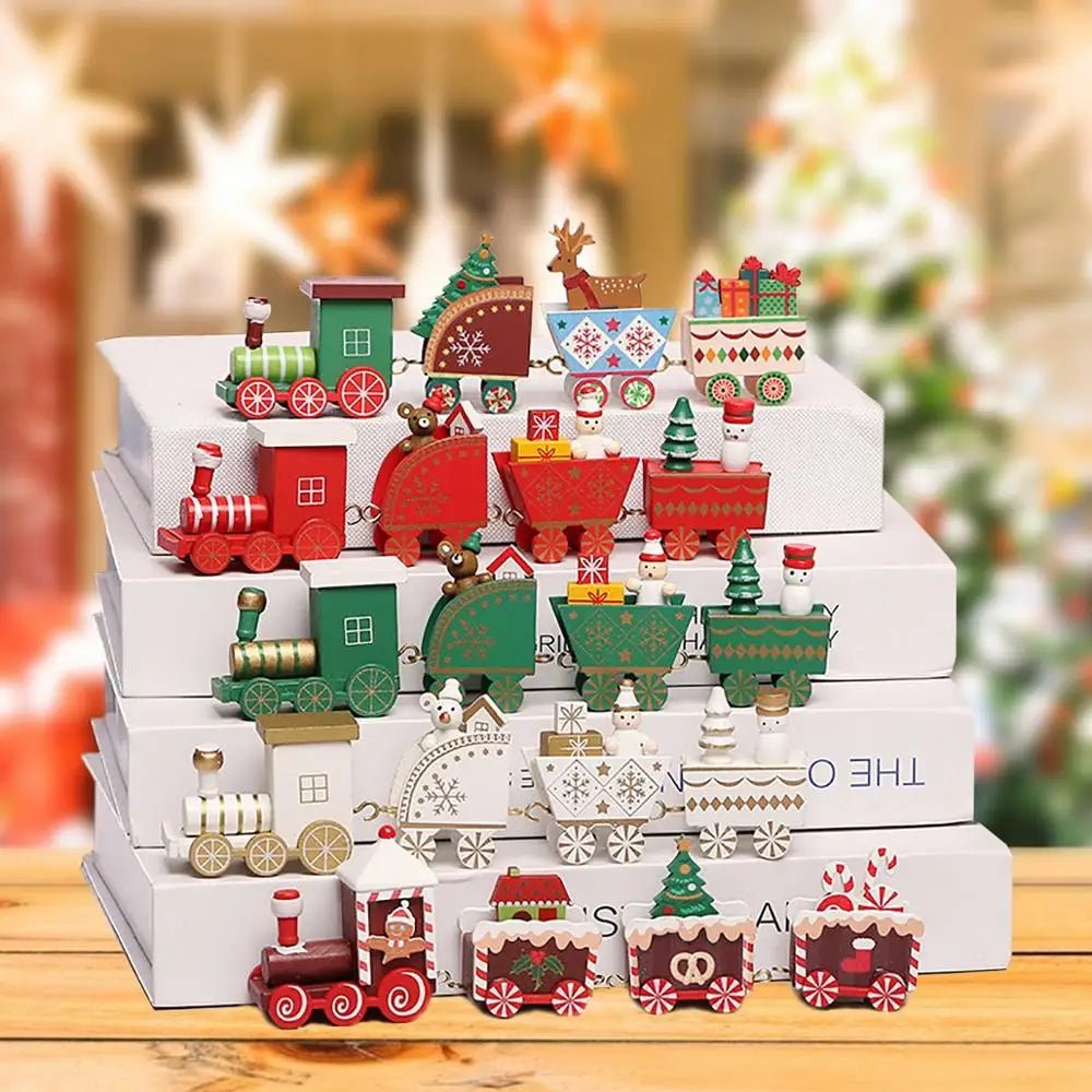 NORTHLINE – Festive Train Christmas Decoration made of Wood and Plastic