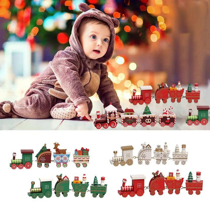 NORTHLINE – Festive Train Christmas Decoration made of Wood and Plastic