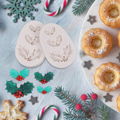 FESTILEAF – Christmas shapes for leaves & bells for cake, cookie & cupcake decoration