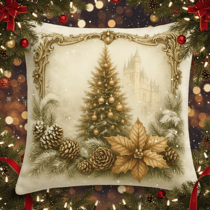 SNOWBOW – Festive velvet cushion covers with vintage Christmas motifs