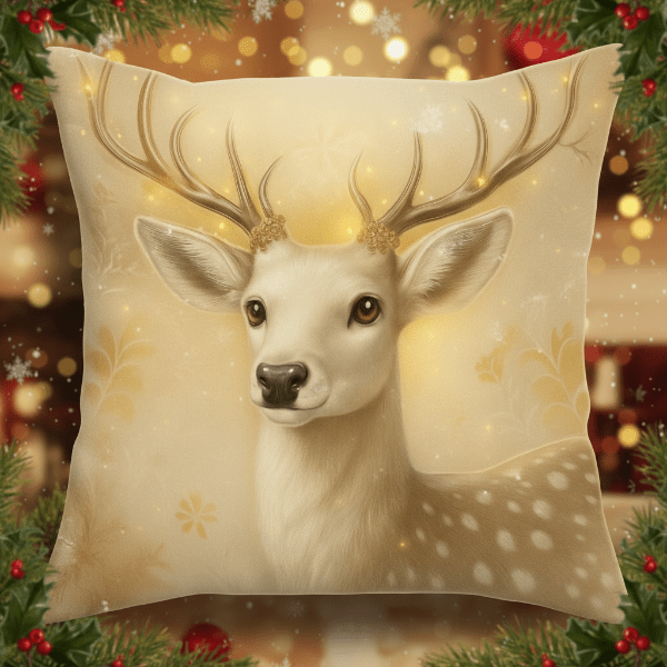 SNOWBOW – Festive velvet cushion covers with vintage Christmas motifs