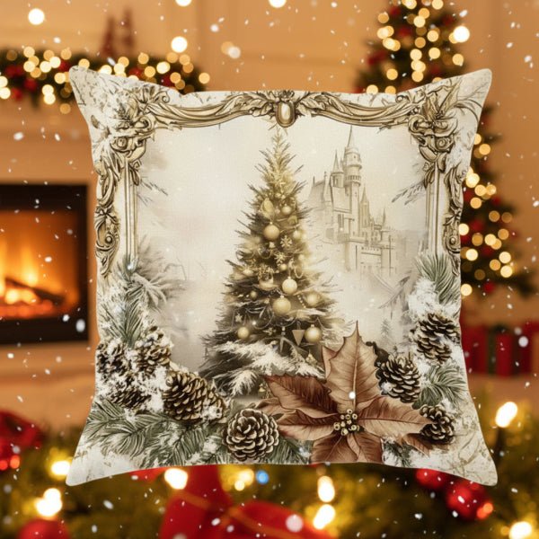 SNOWBOW – Festive velvet cushion covers with vintage Christmas motifs