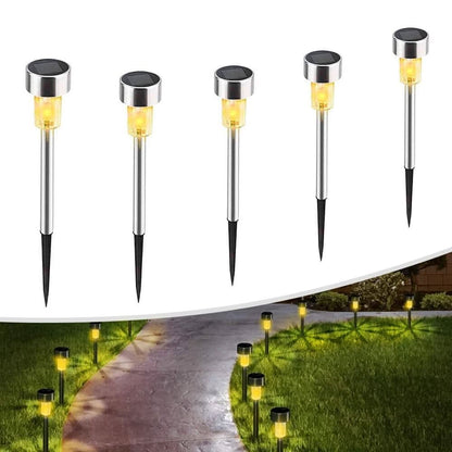 Solar LED lamp for the garden - weatherproof, energy-efficient with integrated light sensor