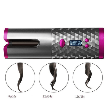 Cordless Hair Styler - Cordless curling iron for shiny & healthy curls