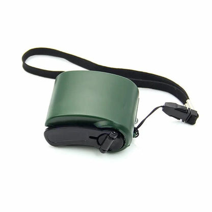 CRANKCHARGE – Portable Hand Crank Emergency Charger with USB & LED