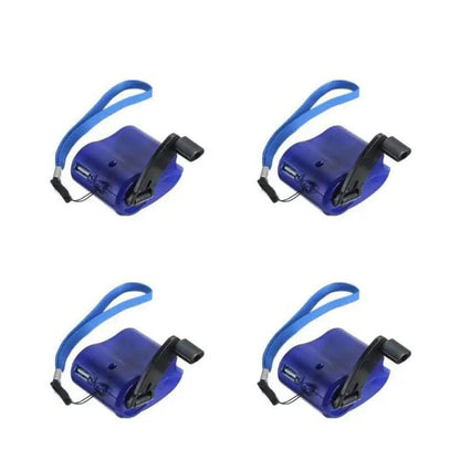 CRANKCHARGE – Portable Hand Crank Emergency Charger with USB & LED