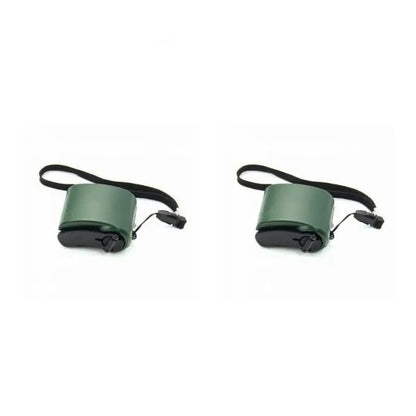 CRANKCHARGE – Portable Hand Crank Emergency Charger with USB & LED