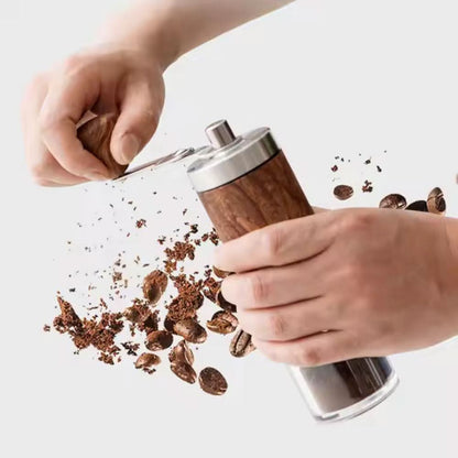GrindMate – Portable Wooden Coffee Grinder for Coffee and Spices