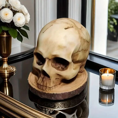 Gothic Skull Knife Holder - Handmade knife holder with skull design for up to 7 knives