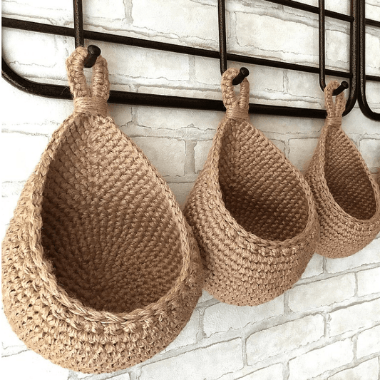 Nestoria – Hanging Jute Basket for Kitchen Storage