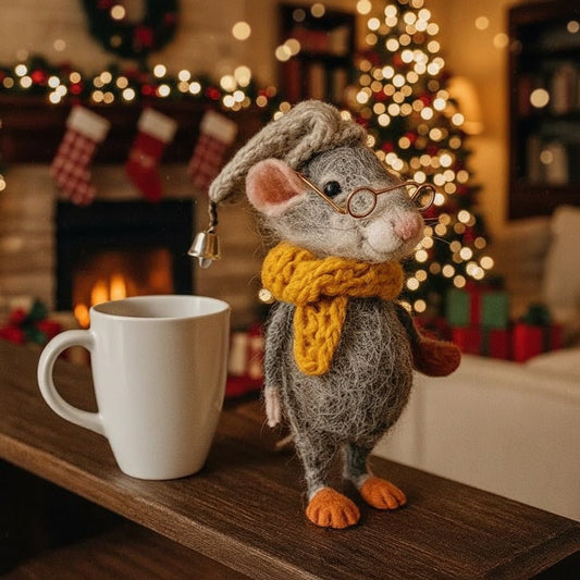 HERZMAUS – Handmade Felt Mice for Cozy Home Decor