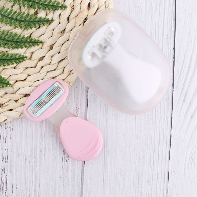 Sharpge - 4-blade compact razor with storage box | Smooth skin on the go & at home