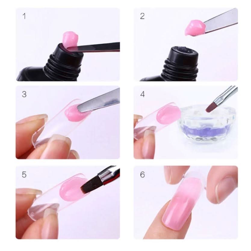 Polygelpro - DIY nail set for home use with UV lamp | Strong, professional nails last up to 3 weeks